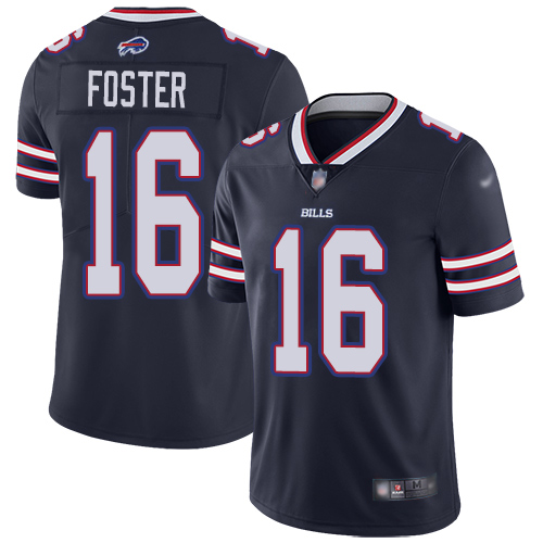 Men Buffalo Bills 16 Robert Foster Limited Navy Blue Inverted Legend NFL Jersey